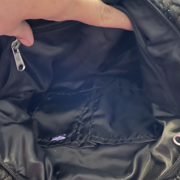 Black crotchet-type handbag - Picture 5 of 5